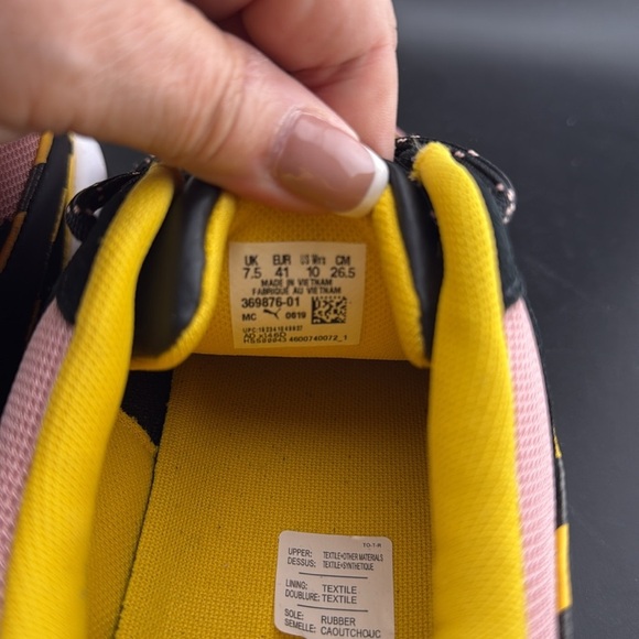 Puma Aeon x Sue Tsai Rose Black Low Lace Up Women's Trainers Size 10 - Picture 6 of 7